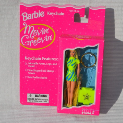 Barbie Keychain Movin' Groovin' by Basic Fun 1998 #725-0 New in Package