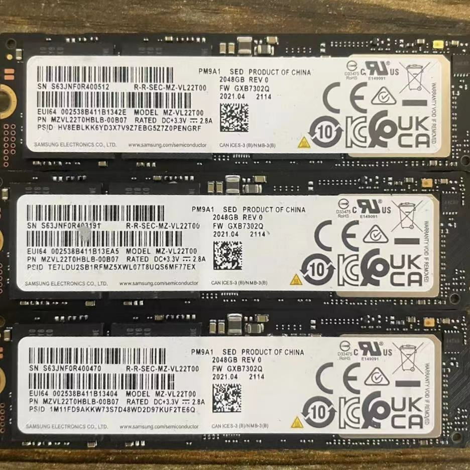 内蔵型SSD Samsung PM9A1 NVMe SSD 2048GB 2TB Samsung PM9A1 2TB NVMe PCIE Gen 4x4 M.2 2280 2048GB SSD MZ