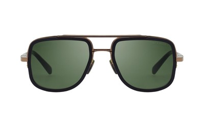 Pre-owned Dita Mach-s Dts412-a-03 Rose Gold Matte Black In Green