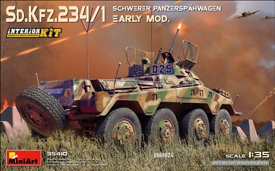 1/35 MINIART Sd.Kfz.234/1 Schwerer Panzerspahwagen. EARLY MOD W/INTERIOR  #35410