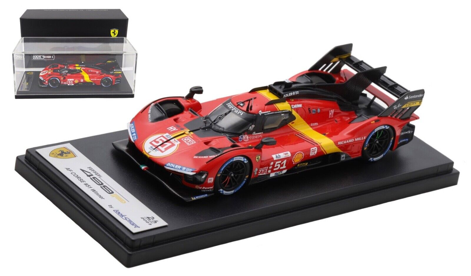 Looksmart LSLM162 Ferrari 499P Hypercar #51 Le Mans Winner Looksmart LSLM162 Ferrari 499P Hypercar #51 Le Mans Winner