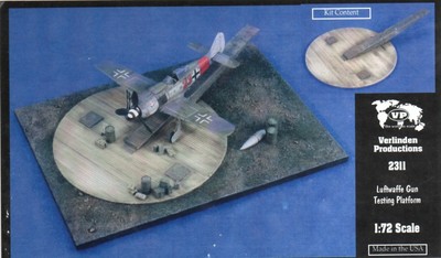 Verlinden 2311 1/72 scale Luftwaffe Gun Testing Platform Detail Set