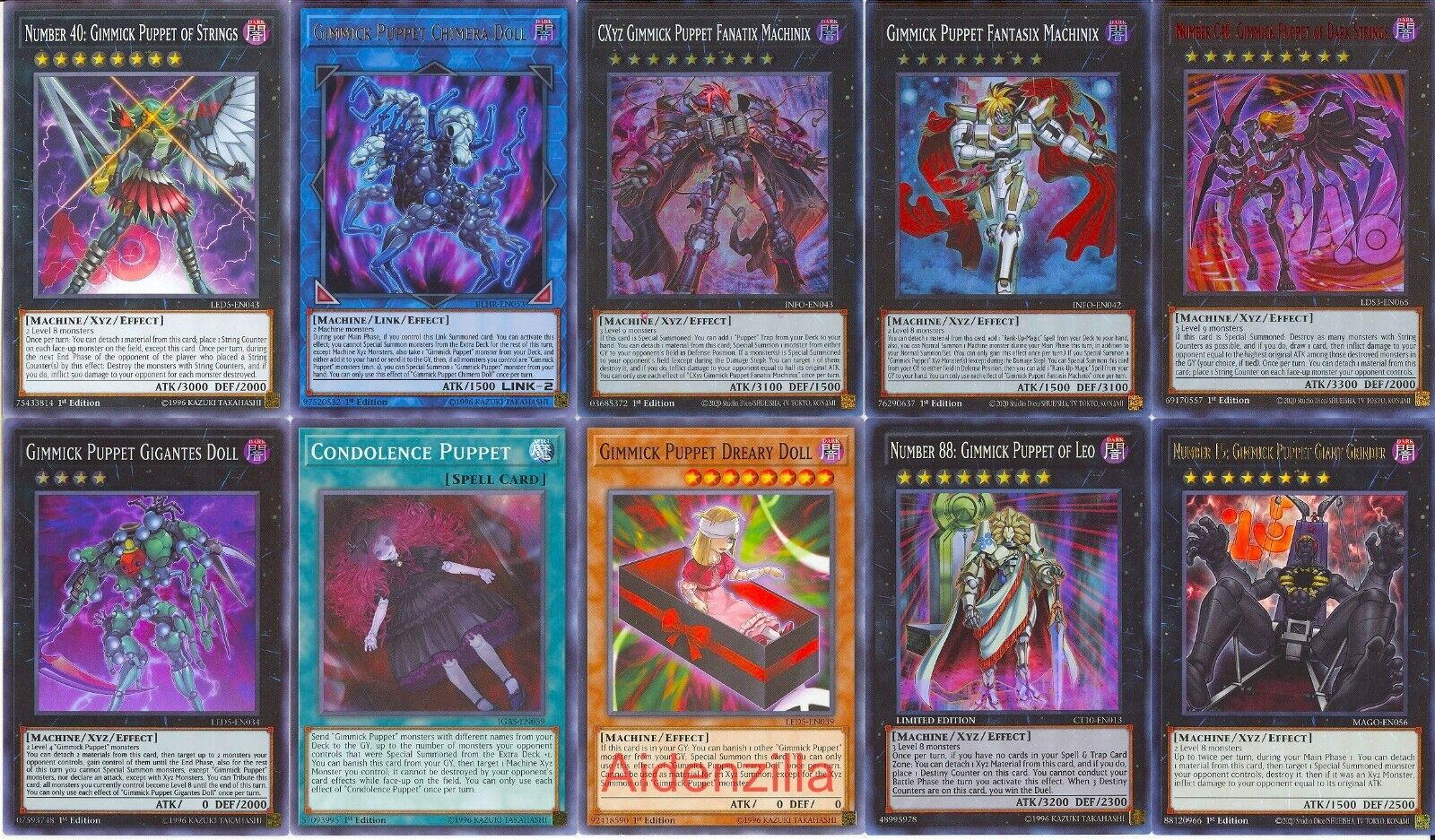 Yugioh Gimmick Puppet Deck - Hunter Dark Strings Dreary Yugioh Gimmick Puppet Deck - Hunter Dark Strings Dreary