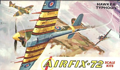 MIB Airfix 1/72 HAWKER TYPHOON Fighter/Attack Aircraft with Airfix RAF Personnel