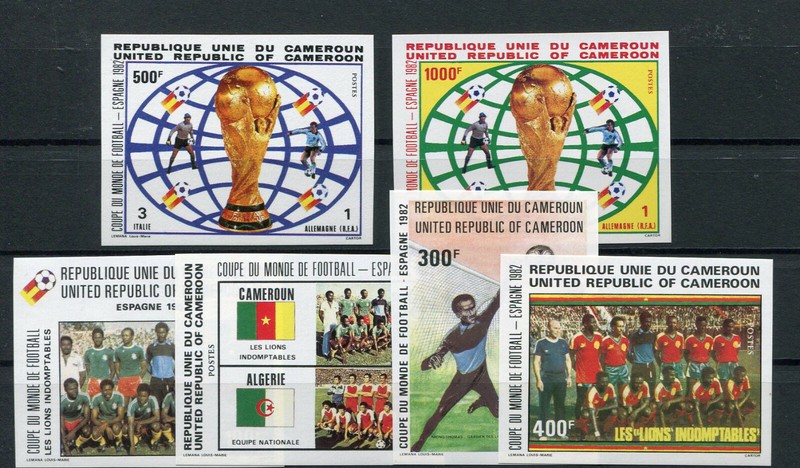 Cameroun IntÃ©Ressant Postfrisches Los Non PerforÃ©S / Football 2/11434