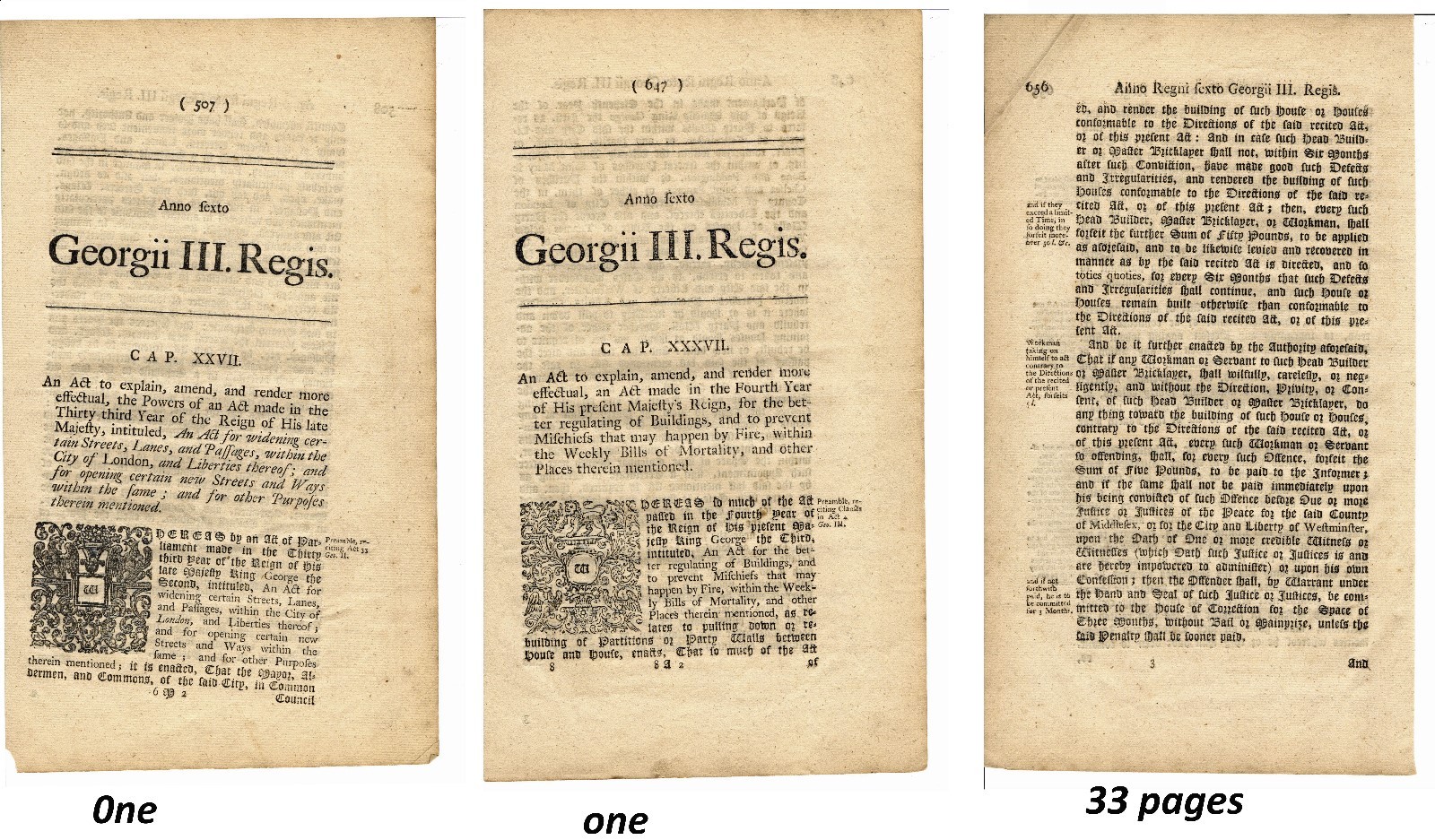 George III 1761 American Revolution period original manuscript book 38 pages