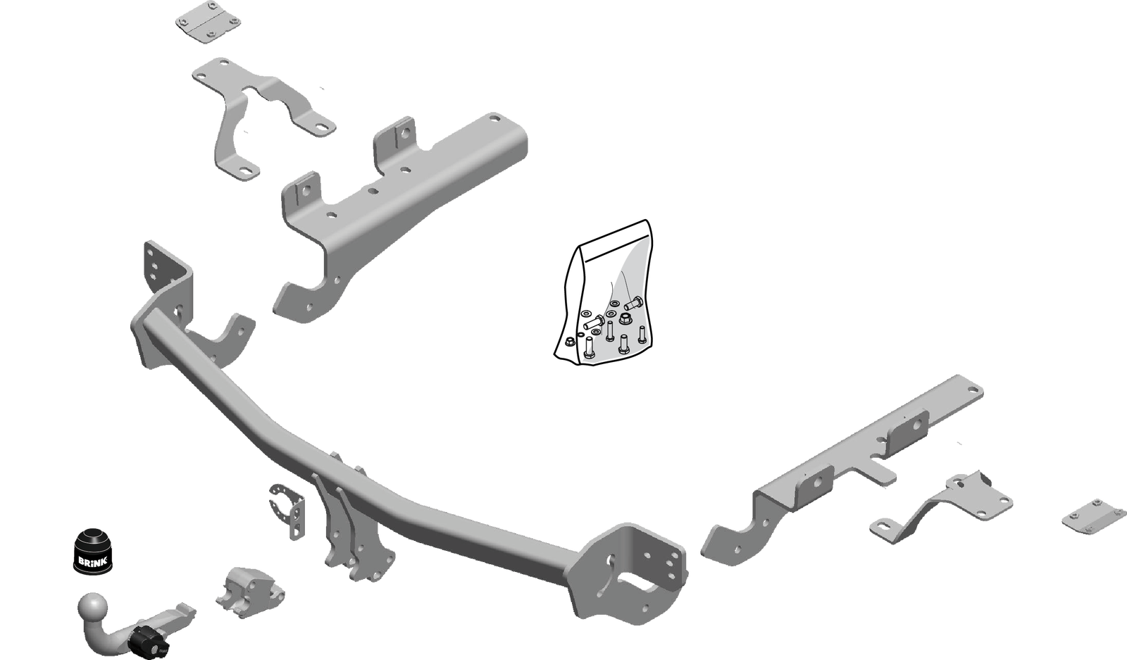 Brink Towbar for Toyota Rav4 Rav 4 20122018 Detachable Tow Bar 8712762057049 eBay