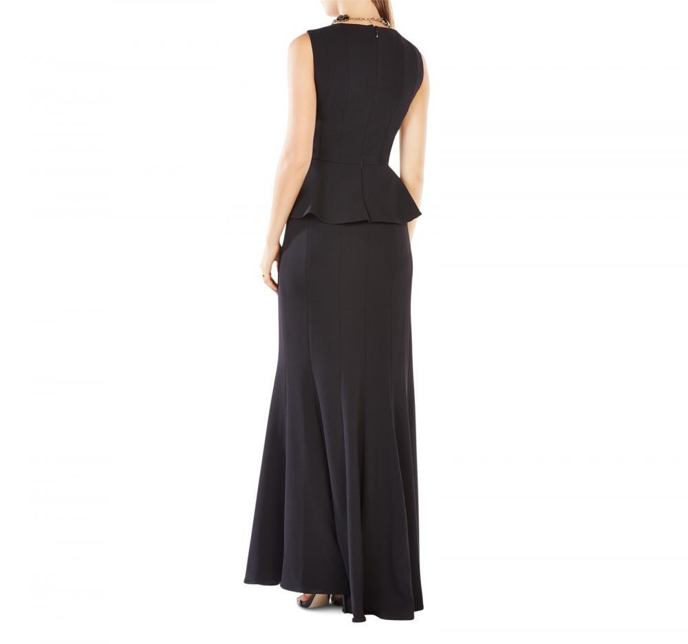 スーツ・フォーマル・ドレス BCBGMAXAZRIA Sleeveless Peplum Dress 2 BCBG Max Azria Women's Long Maxi Dress Size 4 Peplum Solid
