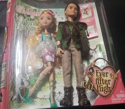 Brand New Ever After High Ashlynn Ella & Hunter Huntsman Doll Set