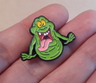 SLIMER GHOSTBUSTERS Lapel Pin enamel hat bag pinback badge cartoon movie ghost