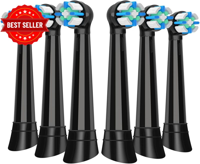 6 Pack Replacement Heads Compatible with Oral B IO 2/3/4/5/6/7/8/9/10/Deep Clean