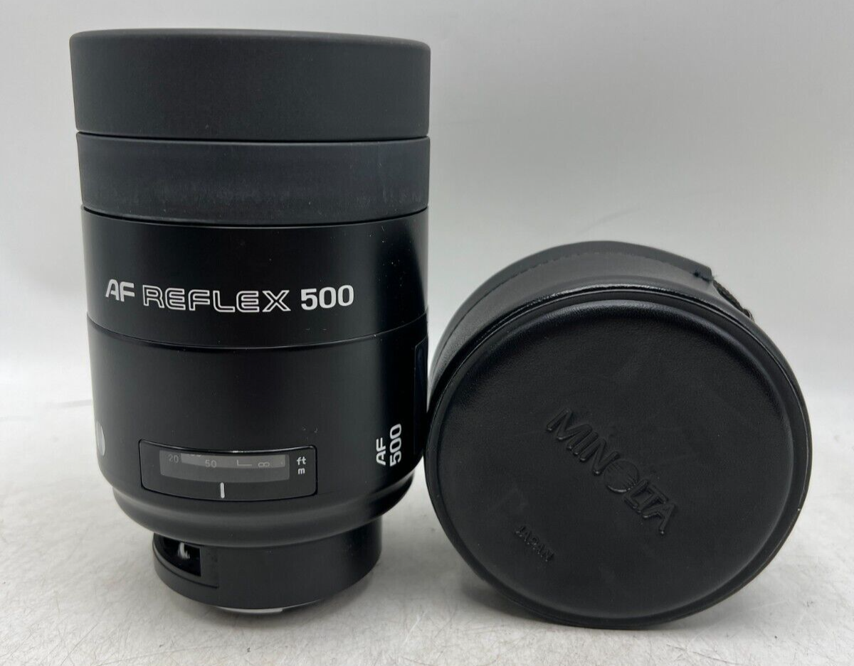 Minolta AF Reflex 500mm F8 Maxxum Sony Alpha Mount Mirror Minolta AF Reflex 500mm F8 Maxxum Sony Alpha Mount Mirror