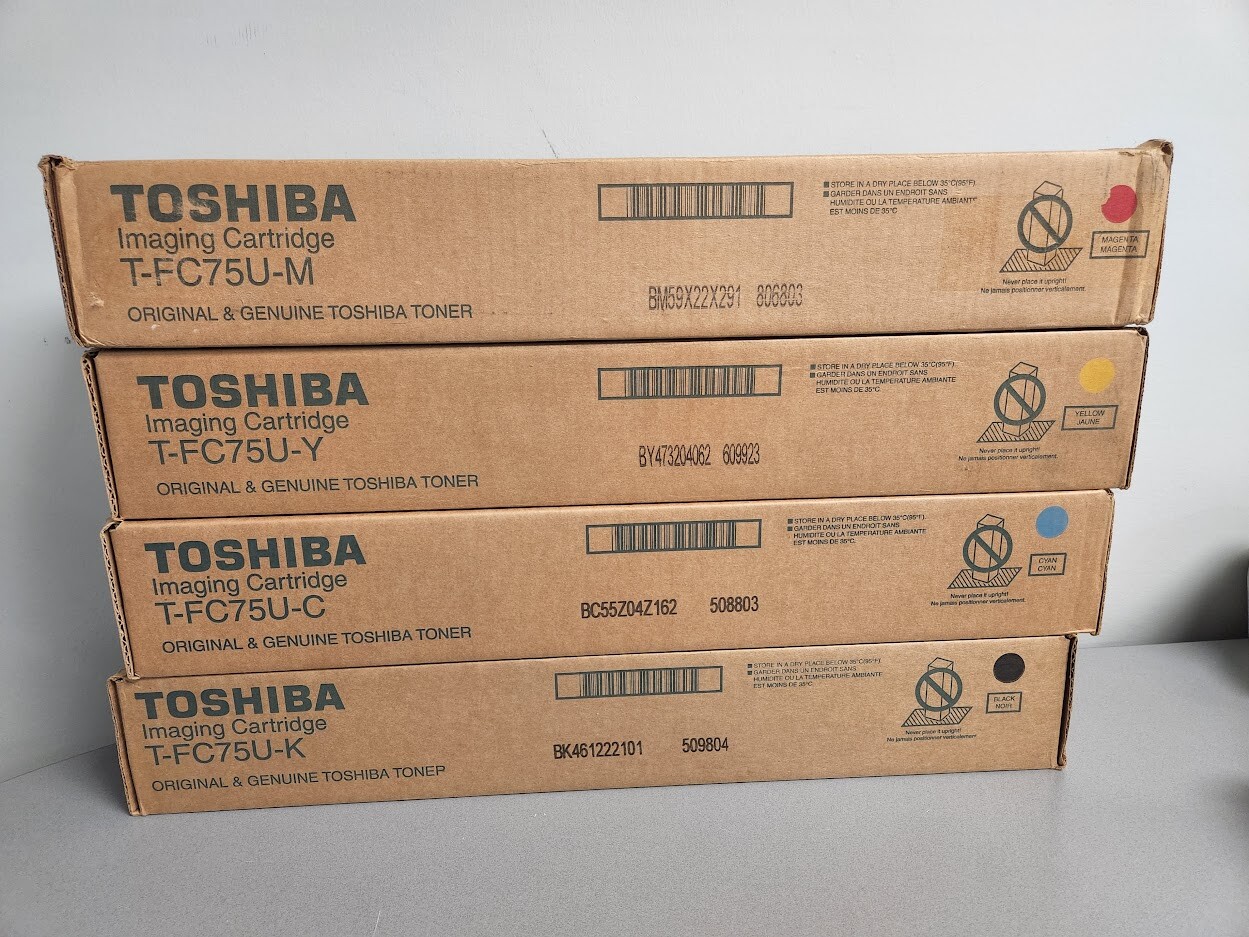 Toshiba T-FC75 Toner Set CMYK, TFC75UK, TFC75UC, TFC75UM