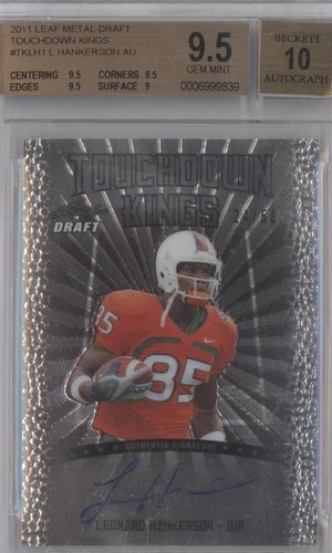 2011 Leaf Metal Draft Leonard Hankerson #TK-LH1