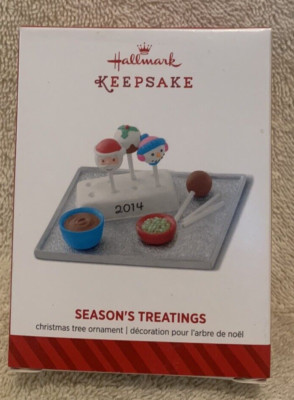 2014 Hallmark Season's Treatings - Christmas Cake Pops Ornament #6 - NEW