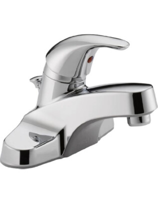 P136LF PEERLESS CENTERSET LAVATORY FAUCET 1 HANDLE 3-HOLE 4''  CHROME