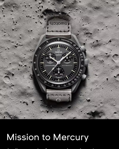 時計 Omega x Swatch Mission to Mercury Omega X Swatch Moonswatch Mission To Mercury Watch Authentic