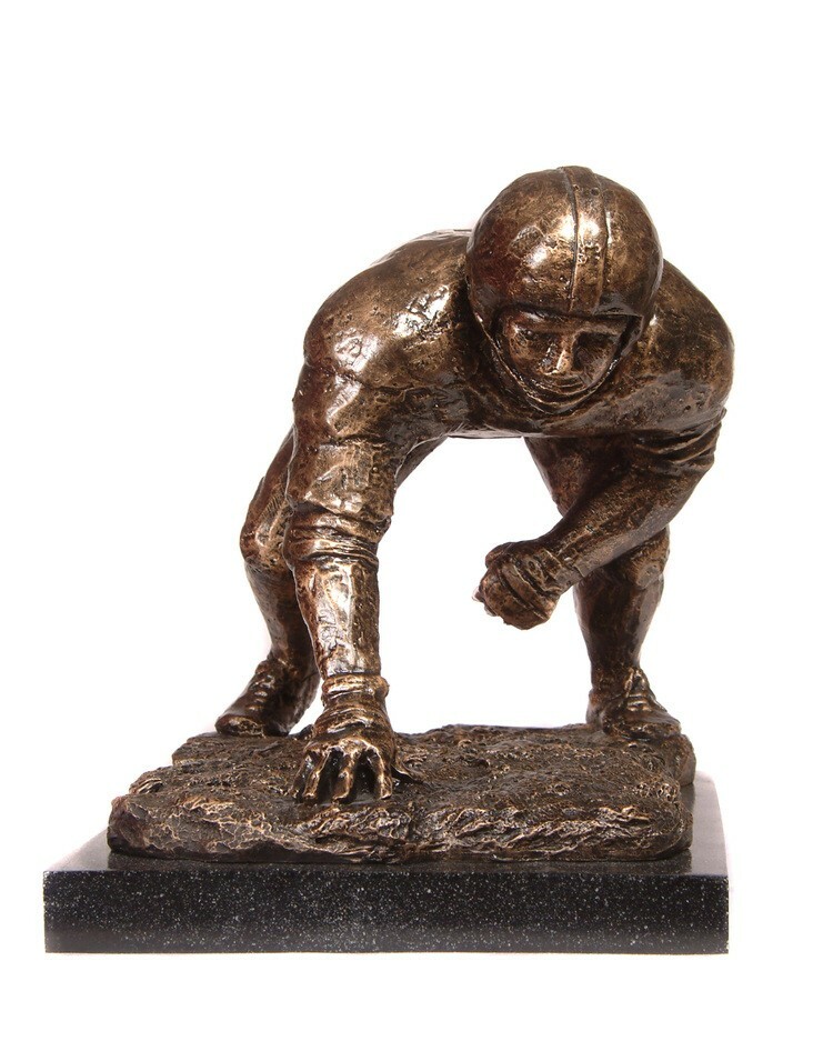 New Original Sculpture Lineman Football Trophy Award