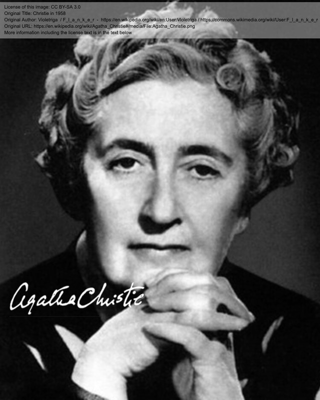 Repro-Autogramm - Agatha Christie - 11,4 X 14,3cm - Autorin
