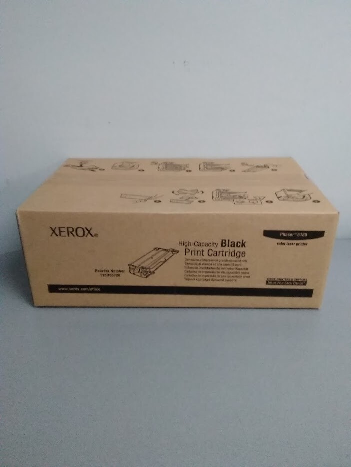 Xerox 113R00726 Black High Yield Toner Cartridge, Phaser 6180DN, 6180MFP/d,