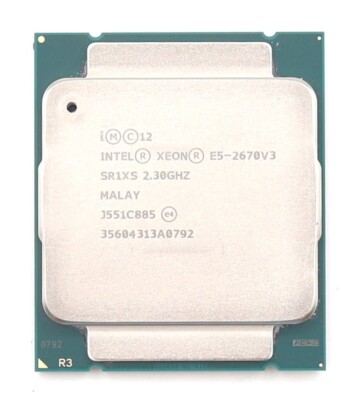 Intel Xeon E5-2670V3 2.30GHz 12-Core 30MB LGA 2011-3 Processor P/N: SR1XS Tested
