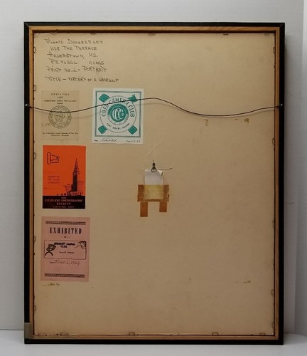 1967 PORTRAIT OF A WEREWOLF Exhibited PHOTOGRAPH Framed 21×17 OOAK