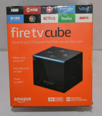 NEW Amazon Fire TV Cube 4K UHD 16GB Streaming Media Player Voice Remote Sealed