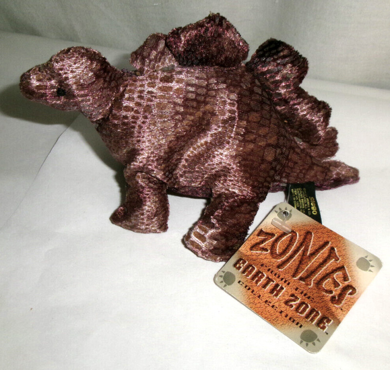 Russ Berrie Zonies Earth Zone Collection Dinosaur Plush Stego