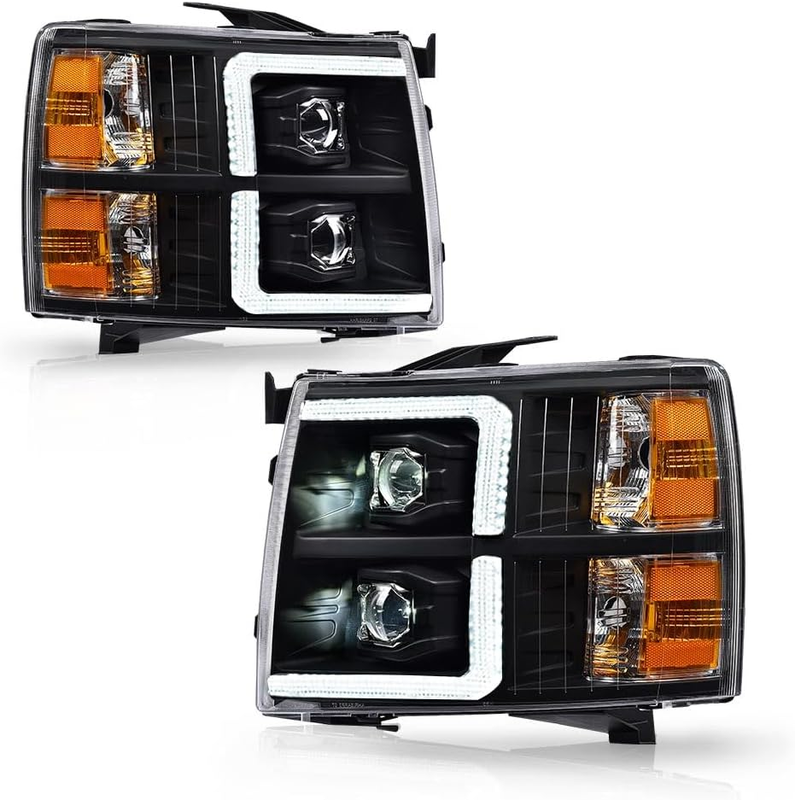 LED Headlights for Chevy Silverado 1500 2007-2013 Silverado 2500 3500 HD 2007-14
