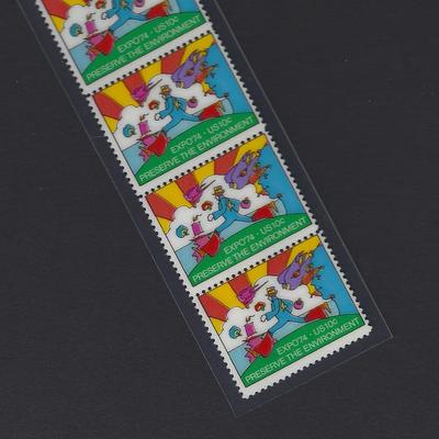 Peter Max's Cosmic Jumper Stamps Bookmark L@@K!
