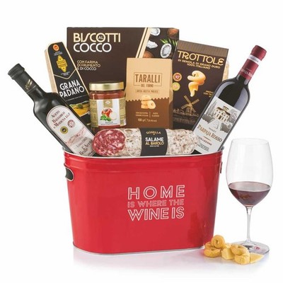 9 Cesto Gastronomico Confezione Natalizia Spumantiera CHLOE 9 pz.  Villa Guel...