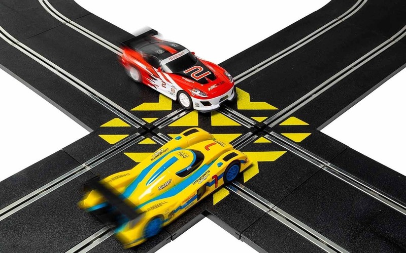Scalextric Straight Crossover 90º 132 slot car track C8210 eBay