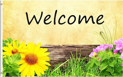 Summer Spring Flowers Grass and Green leaves on the Wooden 3x5 Ft, Multi1 