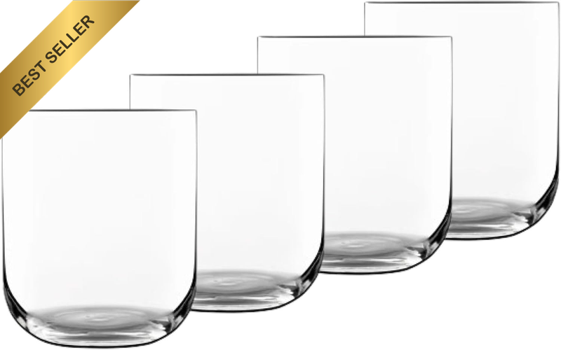 4 PK 450Ml Sublime DOF Glasses Italian Crystal Whisky Spirits Water Juice