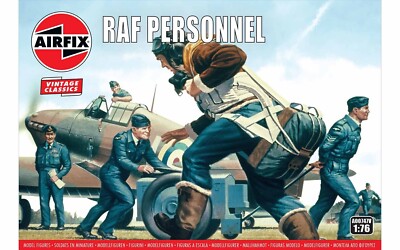 Airfix 00747V RAF Personnel 1/76 Scale Plastic Model Figures