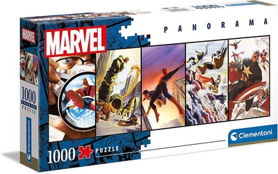 Clementoni 39611, Marvel Panorama Puzzle for Children and Adults - 1000 pieces, 