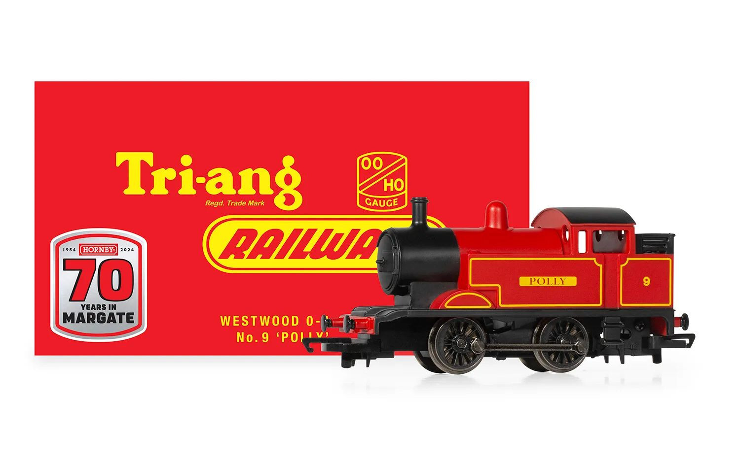 Hornby 70th: Westwood, 0-4-0, No. 9 'Polly' (Red) - Limited Edition Hornby 70th: Westwood, 0-4-0, No. 9 'Polly' (Red) - Limited Edition