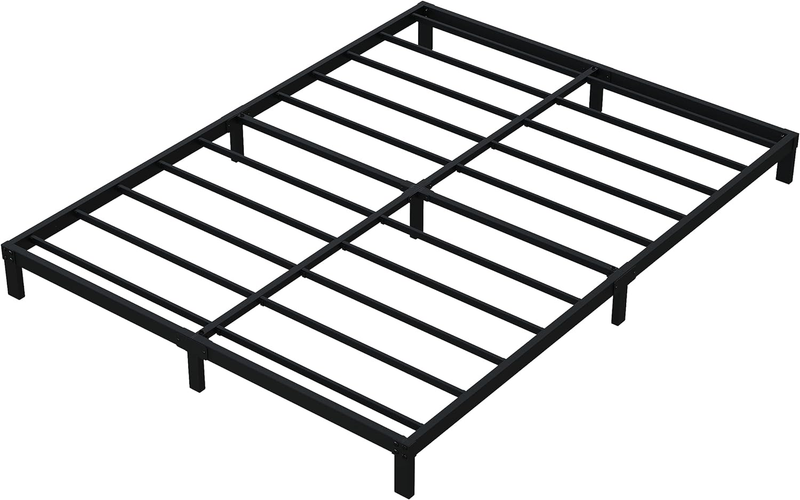 7 Inch Full Bed Frame No Box Spring Need, Low Profile Metal Platform Full Size B