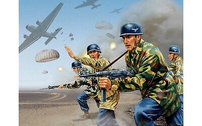 Airfix Vintage Classics figures, German, British US Paratroopers Army 1:32 Scale