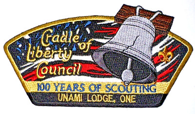 Cradle of Liberty Council CSP, 'Unami Lodge One' 100 Years of Scouting 2010 MINT