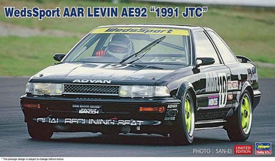 Hasegawa  20702 1/24 WedsSport AAR Levin AE92, 1991 JTC