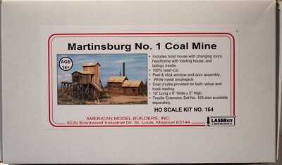American Model Builders #164 Martinsburg Coal Mine #1 - LASERkit(R) -- Kit - 10