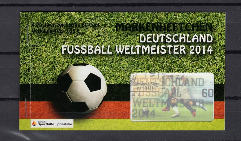 Seltenes Mh Deutschen Sporthilfe Zur FuÃBall-Wm 2014 - Vb Minr. 3095 - (#So-06)