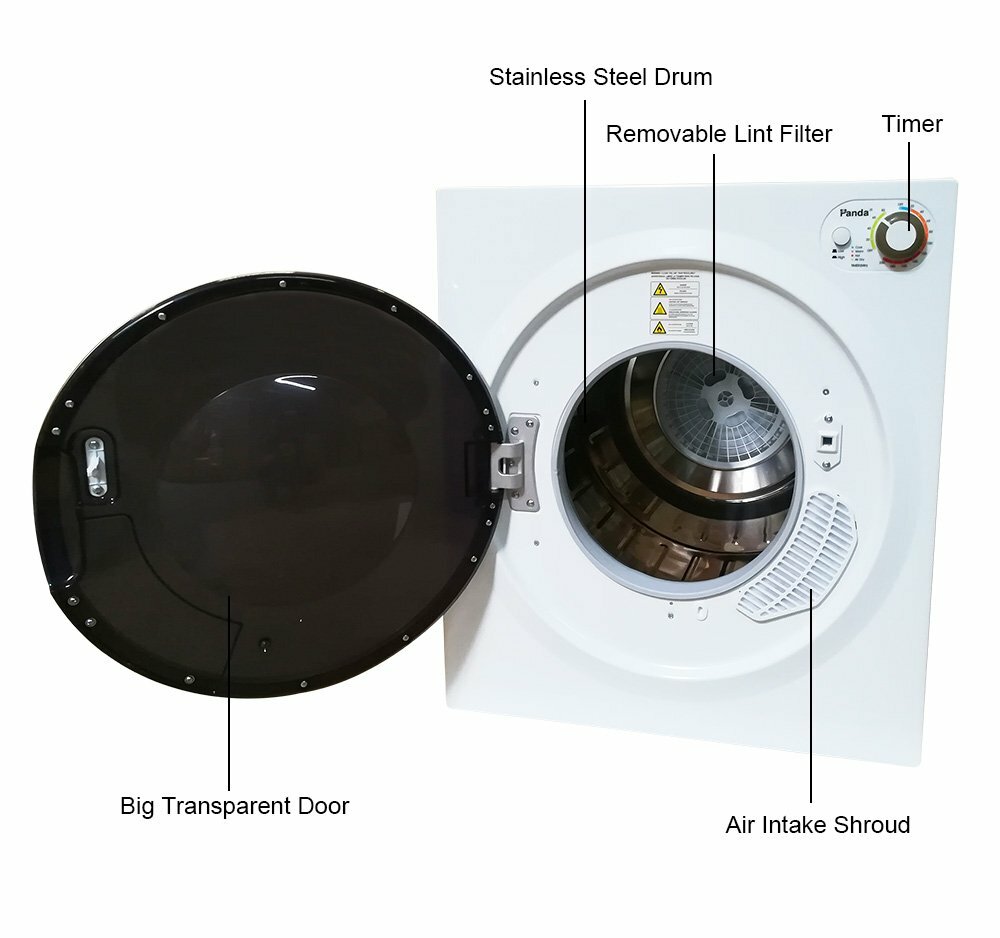 Panda PAN760SFT Apartment Size Portable Compact Cloth Dryer, 7 Serial 3.75