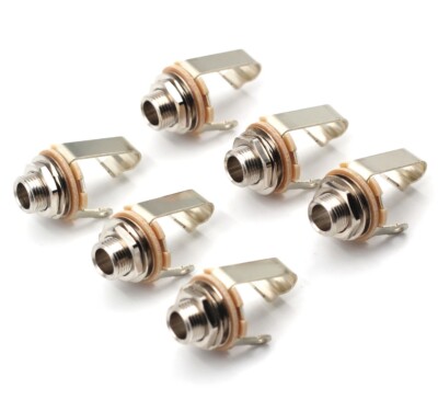 Switchcraft 1/4'' Mono Jack Input Output w/ Hardware #11 - Pack of Six (x6)