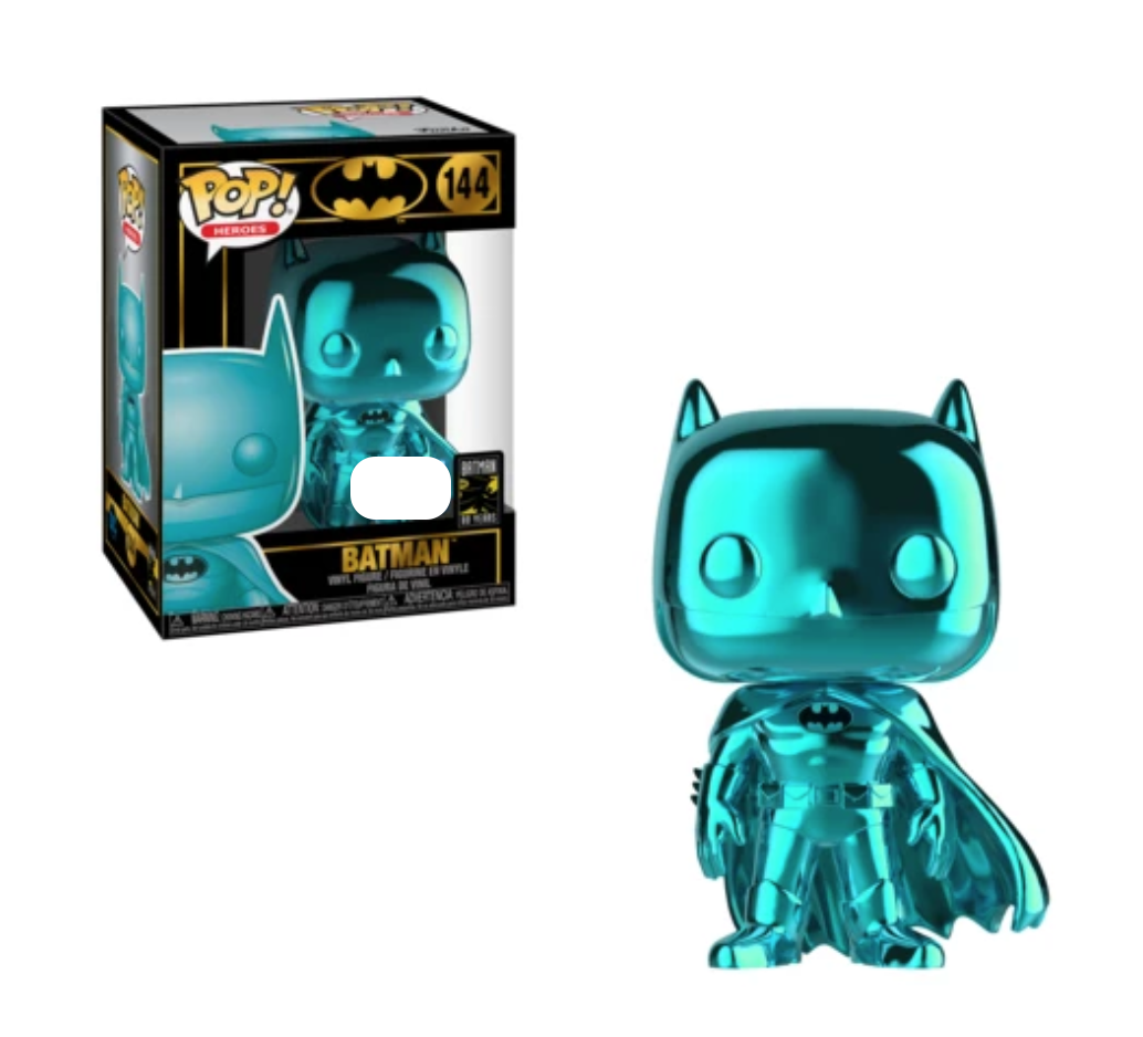 アメコミ Funko Pop Batman 144 Chrome Teal SDCC Funko Pop Batman Teal Chrome #144 DC Comics SDCC Exclusive
