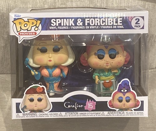 Funko Pop Coraline Spink And Forcible 2 Pack Vinyl Figure Set Box