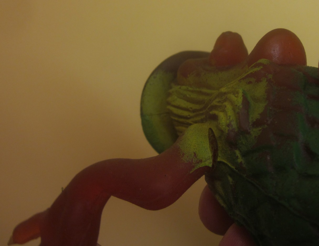 Vintage 1968 rubber jiggler monster Leaf Man Chemtoy Hong Kong