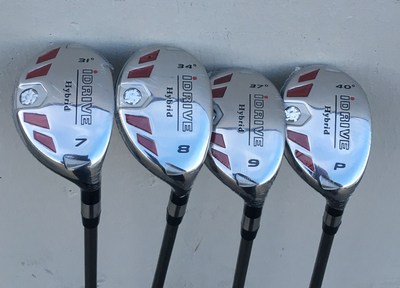 +1.5'' Long iDrive Hybrids #7 #8 #9 #PW Taylor Fit SENIOR Graphite Rescue Irons