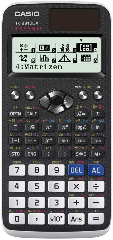 Casio FX-991DE X wissenschaftlicher ClassWiz Rechner mit natürlichem Display